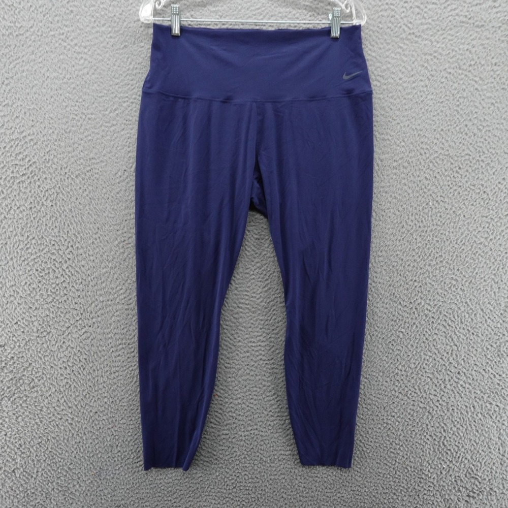 Nike Zenvy Dri-FIT High-Waisted Navy Blue InfinaSoft Leggings XL NEW